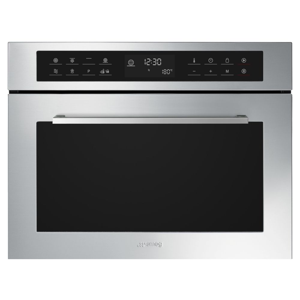 Smeg SF4400MCX1 Cucina Built In Combi Microwave For Tall Housing - STAINLESS STEEL