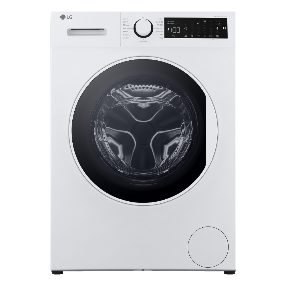 LG F2T208WSE 8kg Steam Washing Machine - WHITE