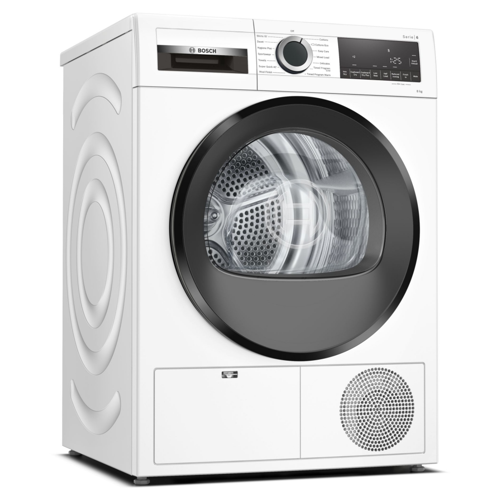 Bosch WPG23108GB 8kg Series 6 Condenser Tumble Dryer - WHITE