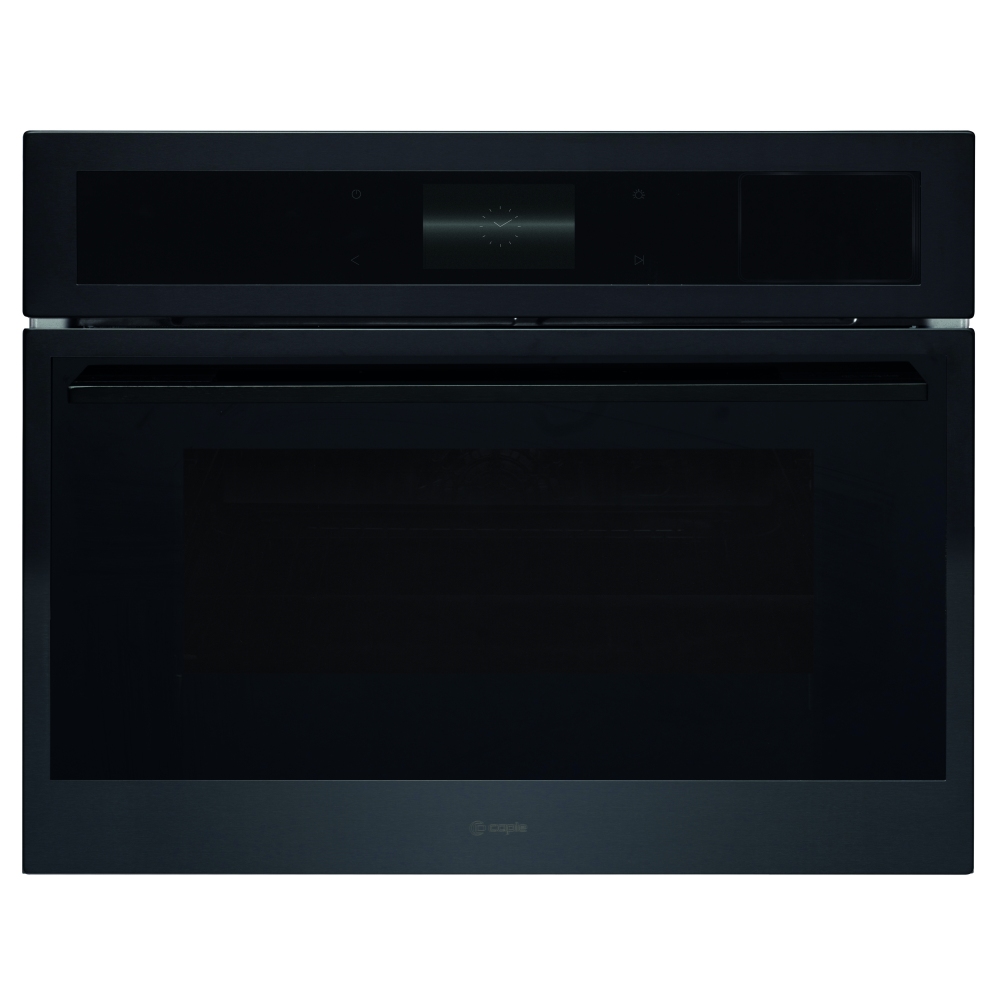 Caple CMS260BS Sense Premium Combination Microwave Oven With Steam For Tall Housing - BLACK STEEL