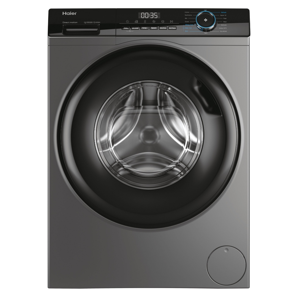 Haier HW80-B14939S8 8kg I-Pro Series 3 Freestanding Washing Machine 1400rpm - GRAPHITE