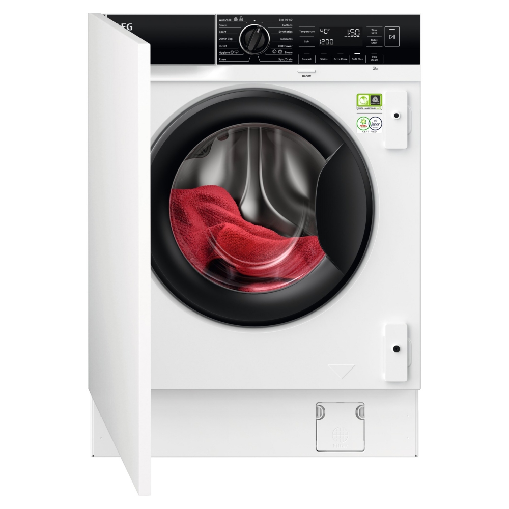 AEG LF8E8436BI 8kg Series 8000 Fully Integrated OkoMix Washing Machine