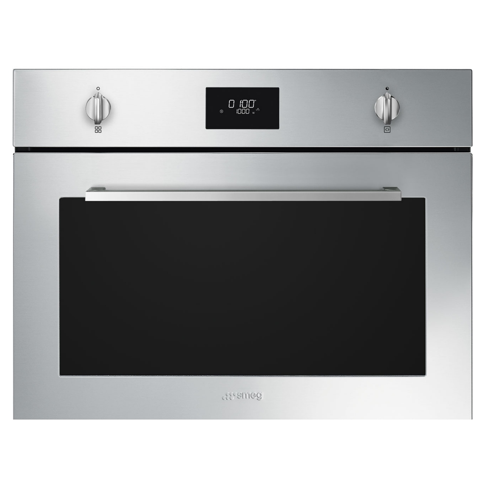 Smeg SF4401MCX Cucina Built In Combi Microwave For Tall Housing - STAINLESS STEEL