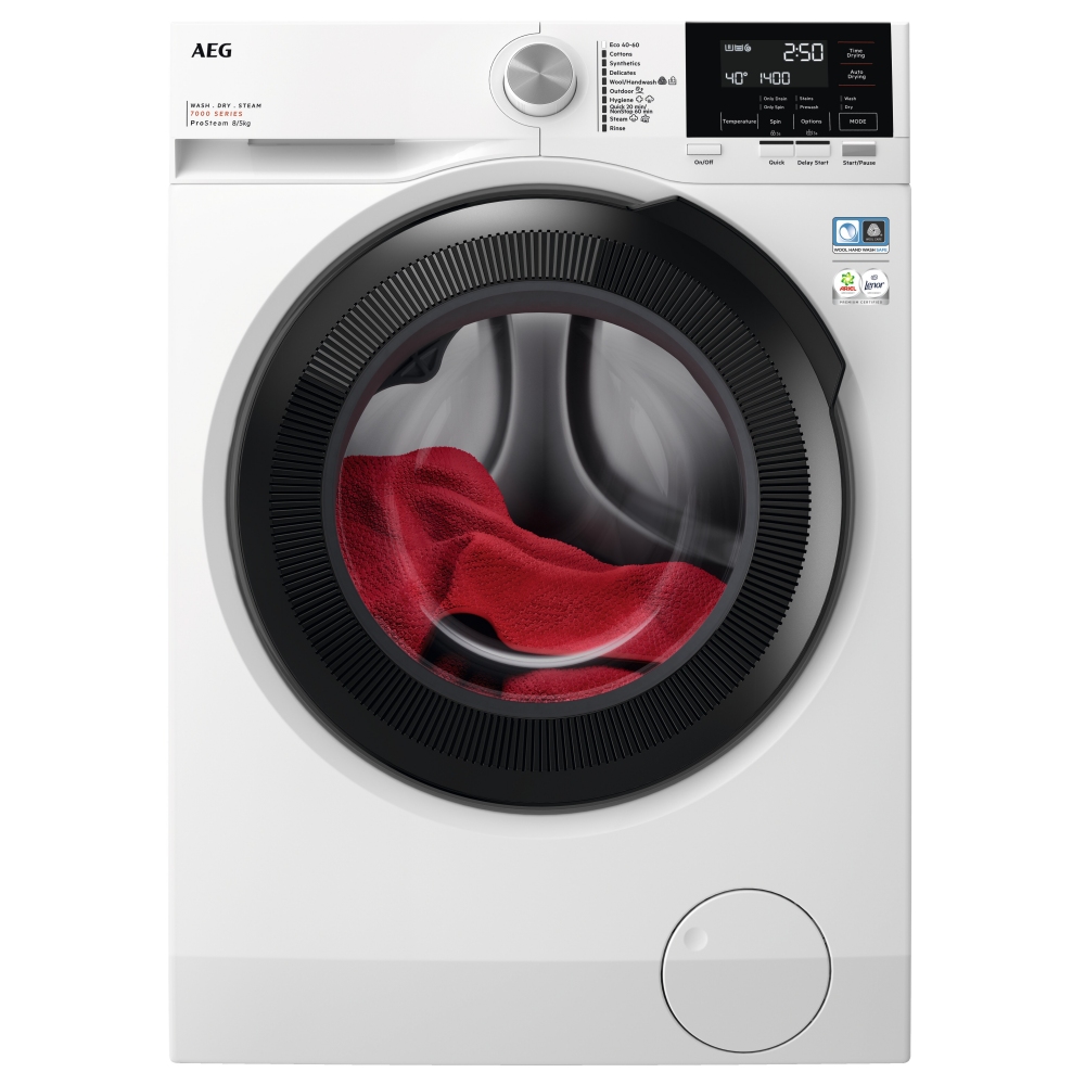 AEG LWR7185M4B 8kg/5kg Series 7000 Washer Dryer 7000 Series – WHITE
