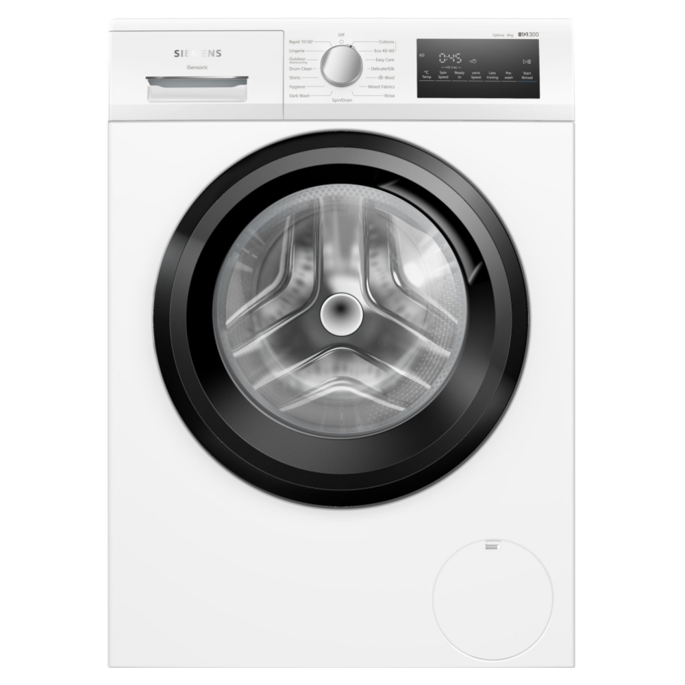 Siemens WM14NK08GB 8kg IQ-300 Washing Machine 1400rpm - WHITE