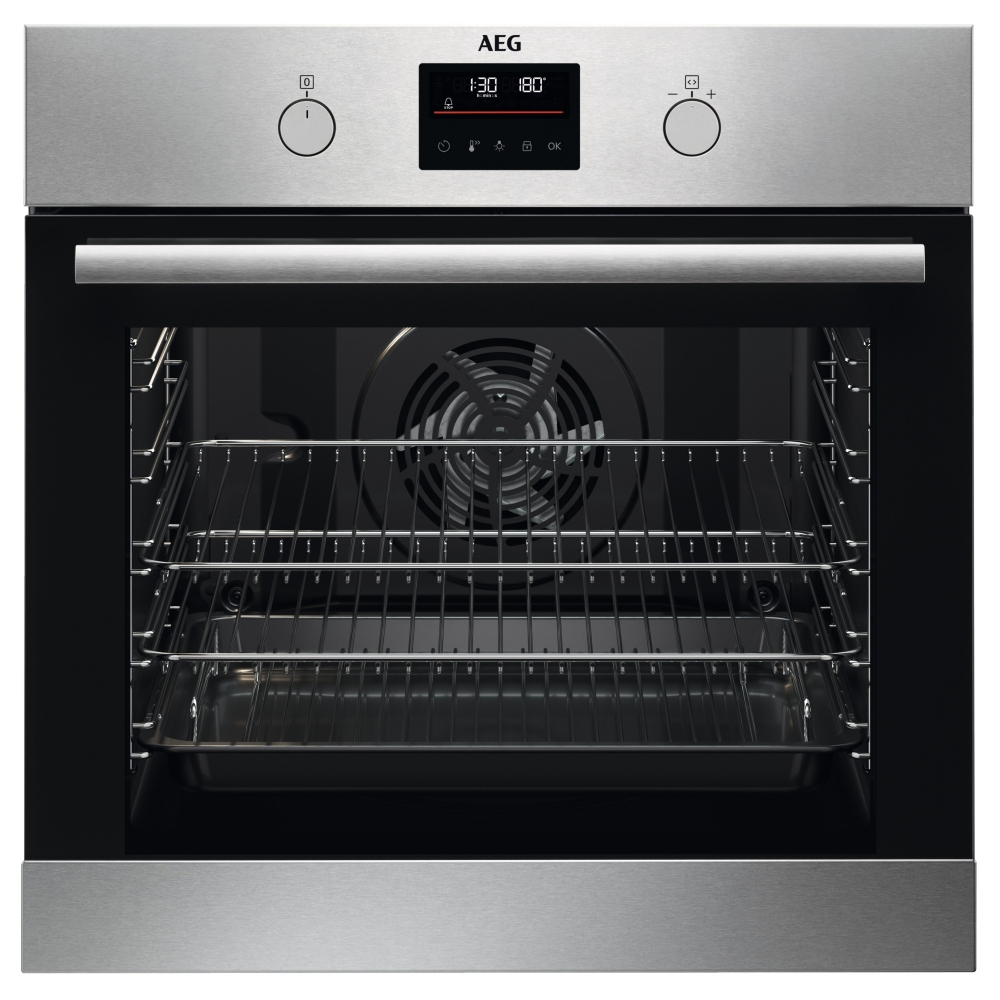 AEG BPS355061M Series 6000 Pyrolytic SteamBake Multifunction Single Oven – STAINLESS STEEL