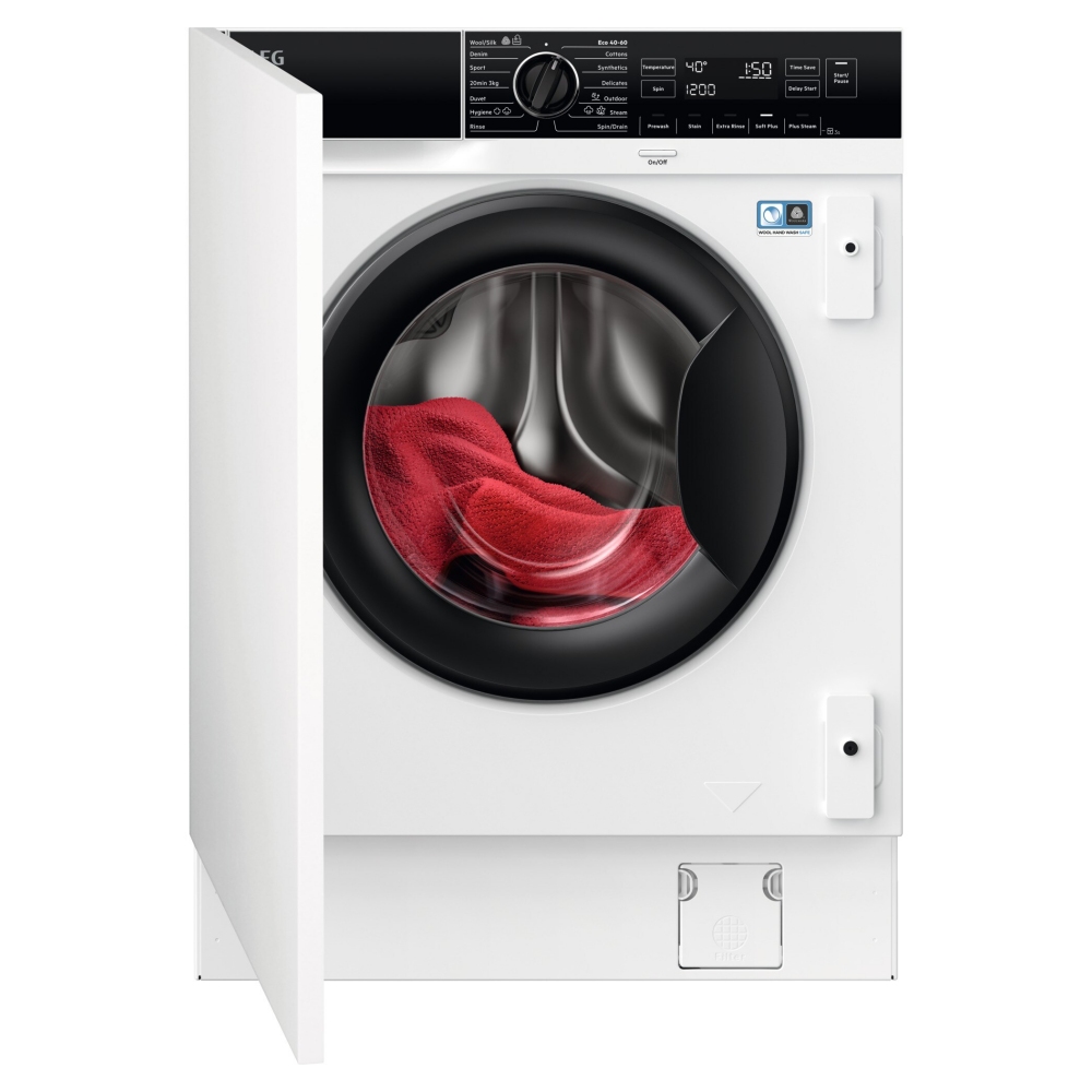 AEG LF7C8636BI 8kg Series 7000 Fully Integrated ProSteam Washing Machine