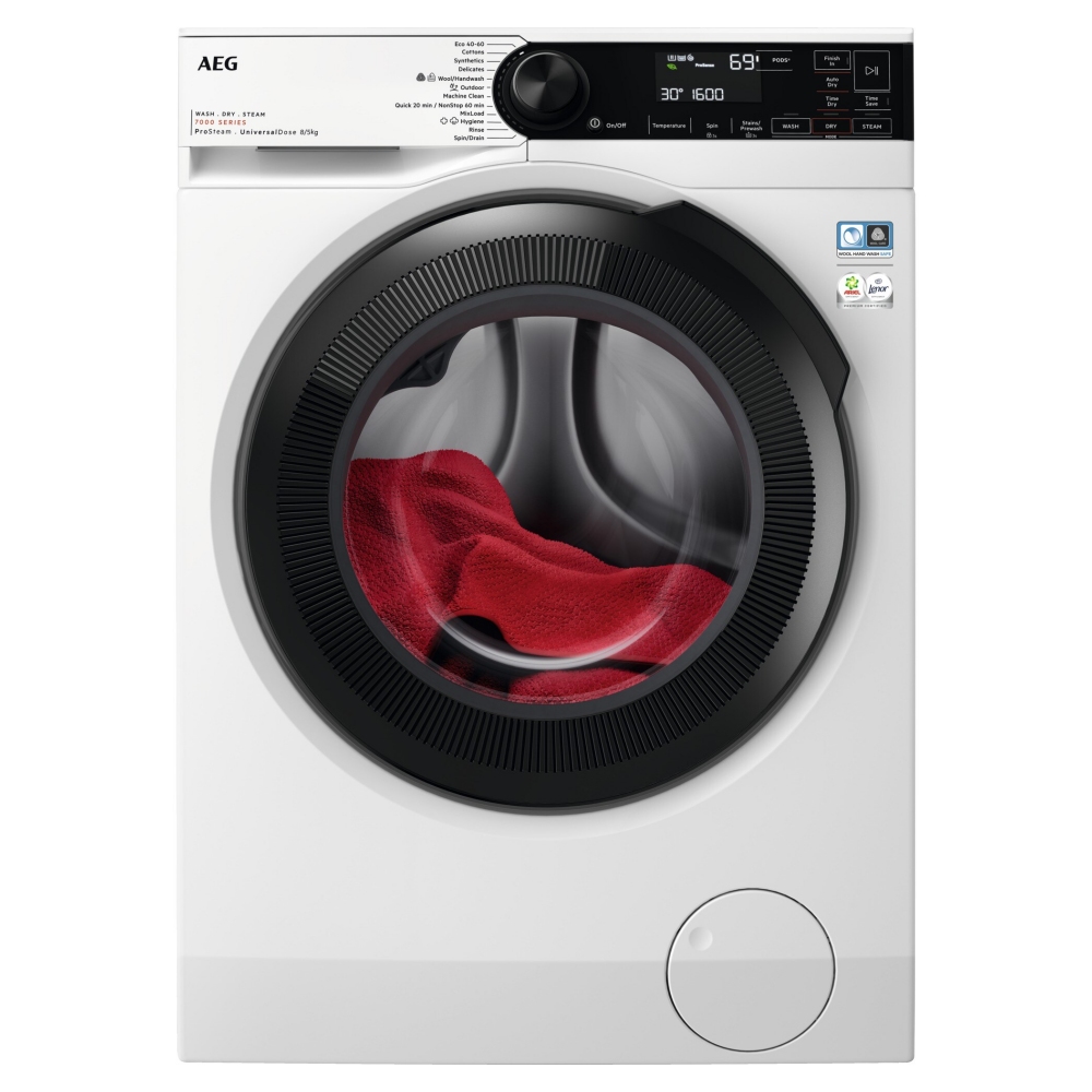 AEG LWR7485M4U 8kg/5kg Series 7000 Washer Dryer 7000 Series - WHITE
