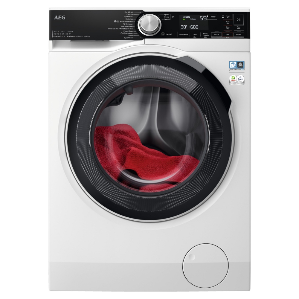 AEG LWR8516O5UD 10kg/6kg Series 8000 Washer Dryer – WHITE