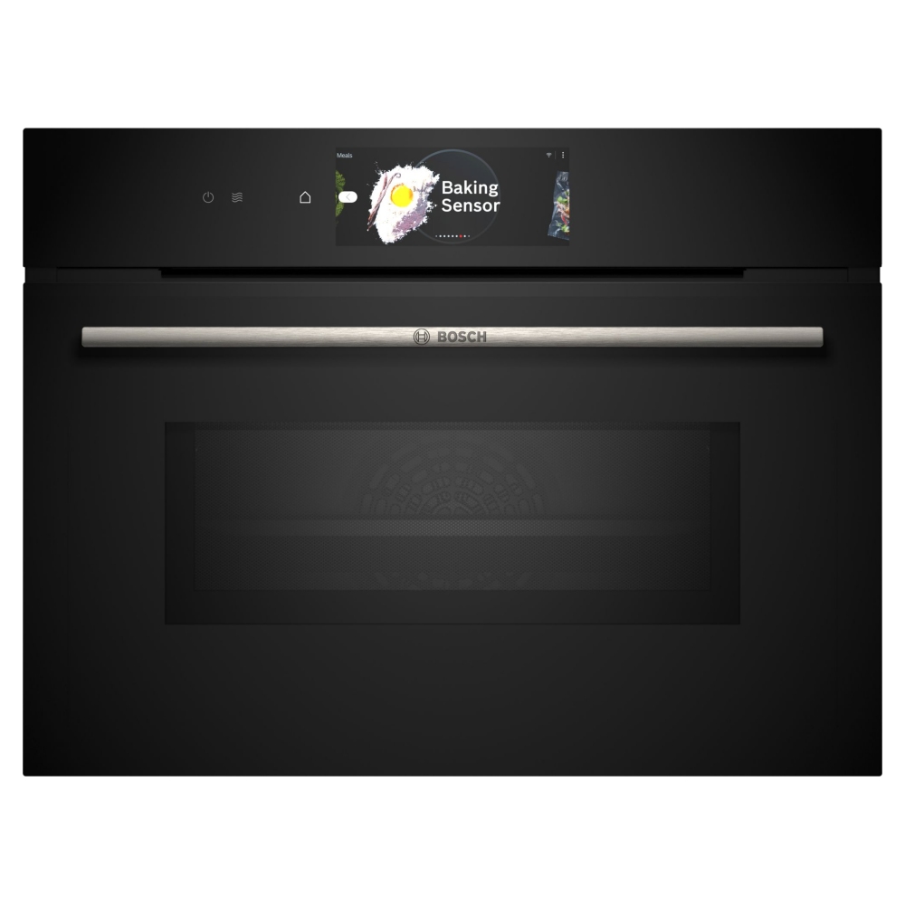 Bosch CMG778NB1 Series 8 Pyrolytic Combination Microwave For Tall Housing - BLACK