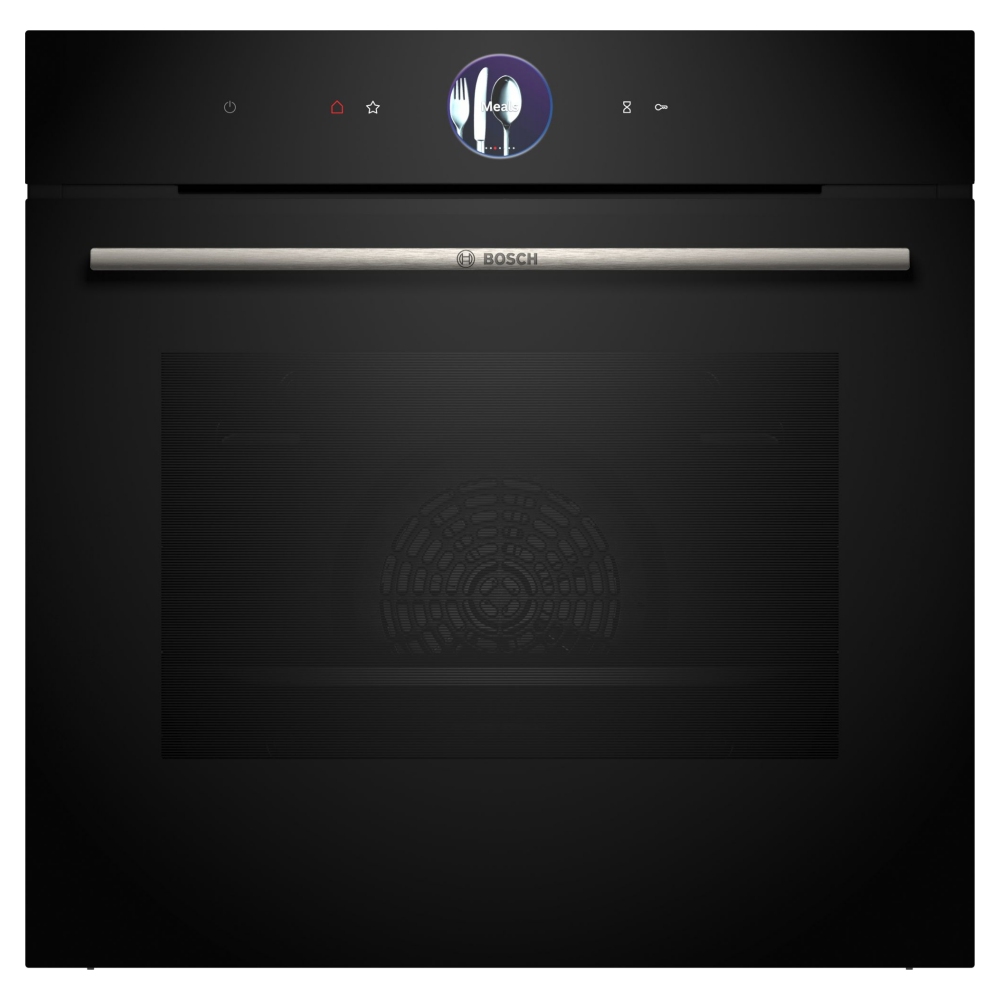 Bosch HBG7764B1B Series 8 Pyrolytic Multifunction Single Oven - BLACK