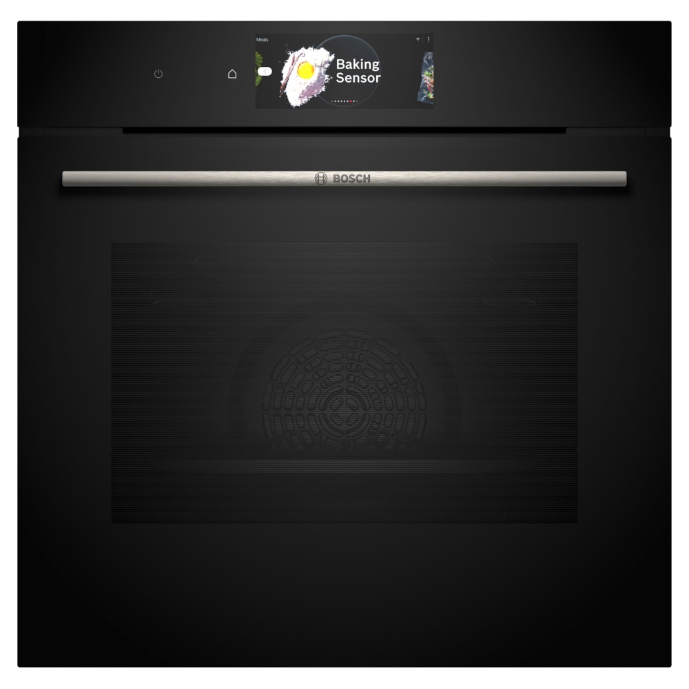 Bosch HBG7784B1 Series 8 Pyrolytic Multifunction Single Oven - BLACK