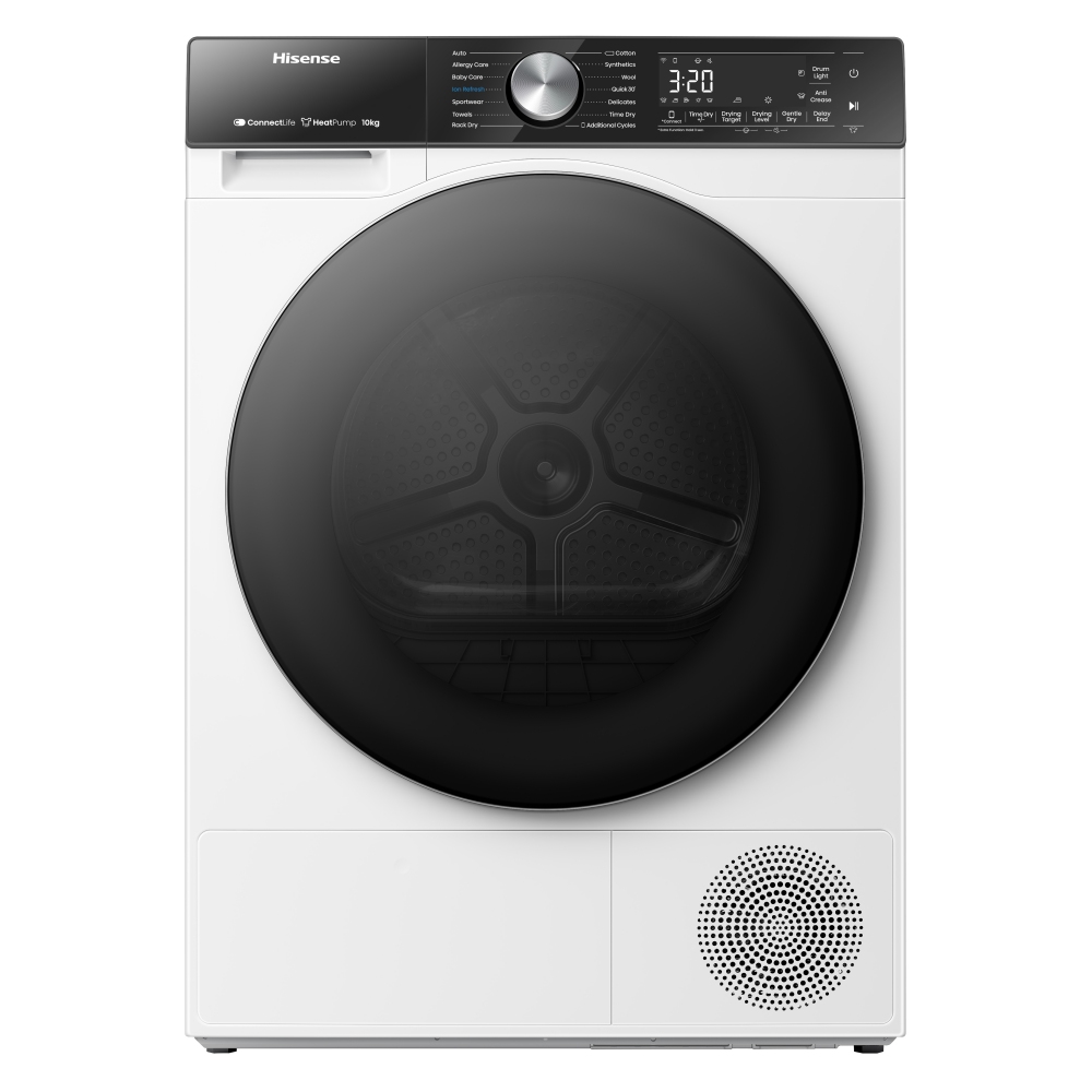 Hisense DH5S102BW 10kg 5S Series Heat Pump Condenser Tumble Dryer – WHITE