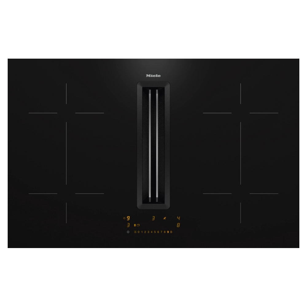 Miele KMDA7473FL-U 80cm Recirculating Air Venting Induction Hob - BLACK