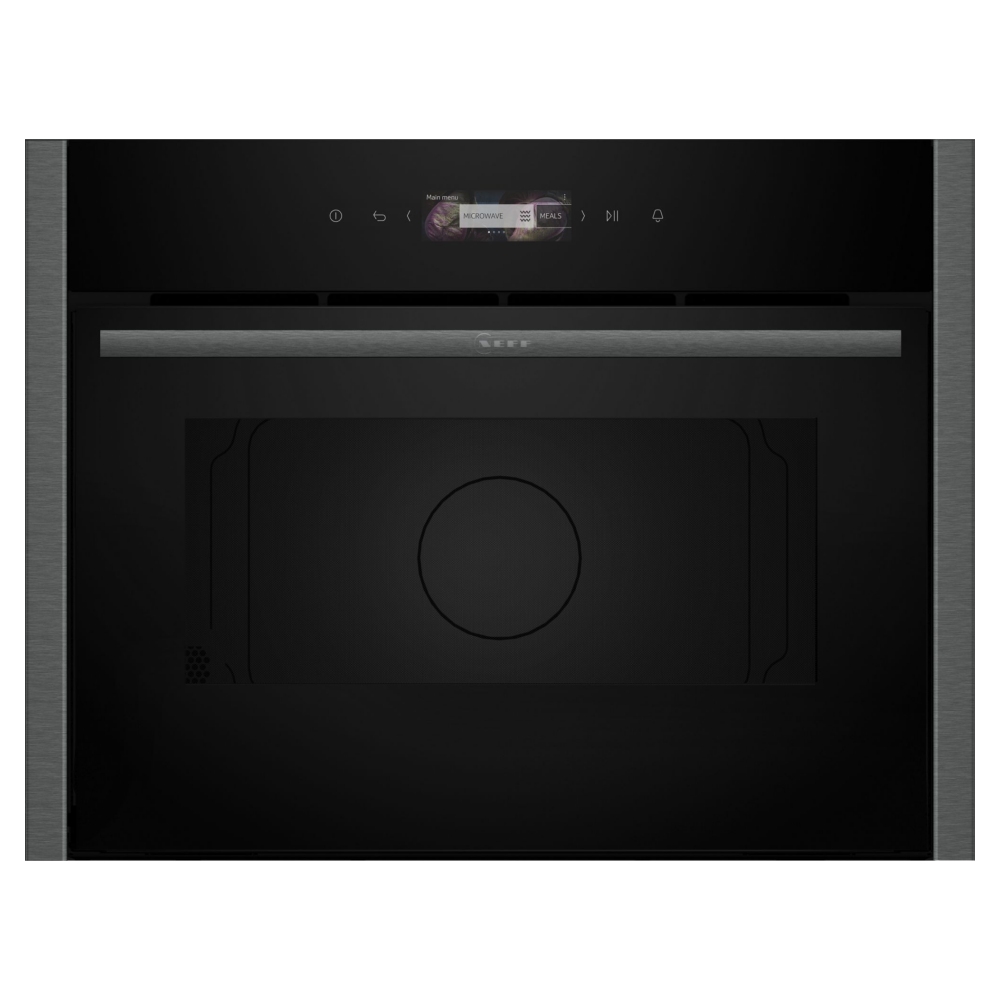 Neff C24GR3XG1B N70 Built In Microwave & Grill For Tall Housing - GRAPHITE