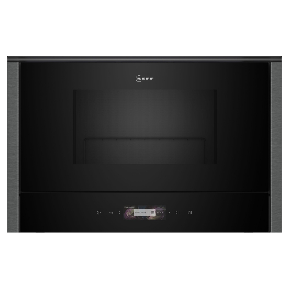 Neff NL4GR31G1B N70 60cm Built In Microwave & Grill For Wall Unit - GRAPHITE