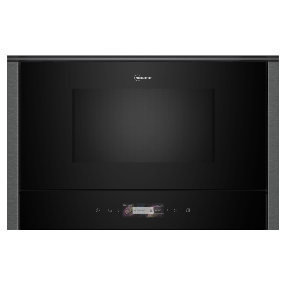 Neff NR4WR21G1B N70 Built In Microwave Oven in Graphite Grey 900W 21L