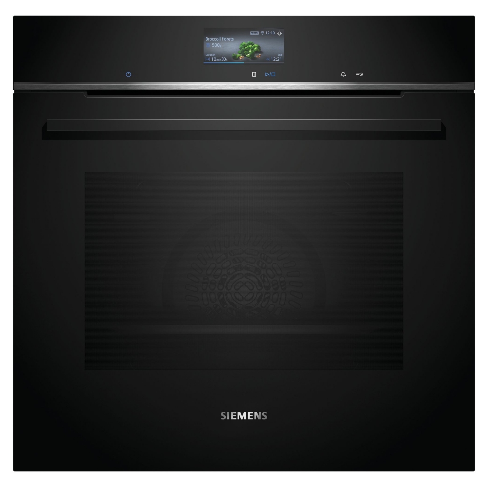 Siemens HB776G1B1B IQ-700 Pyrolytic Multifunction Single Oven - BLACK
