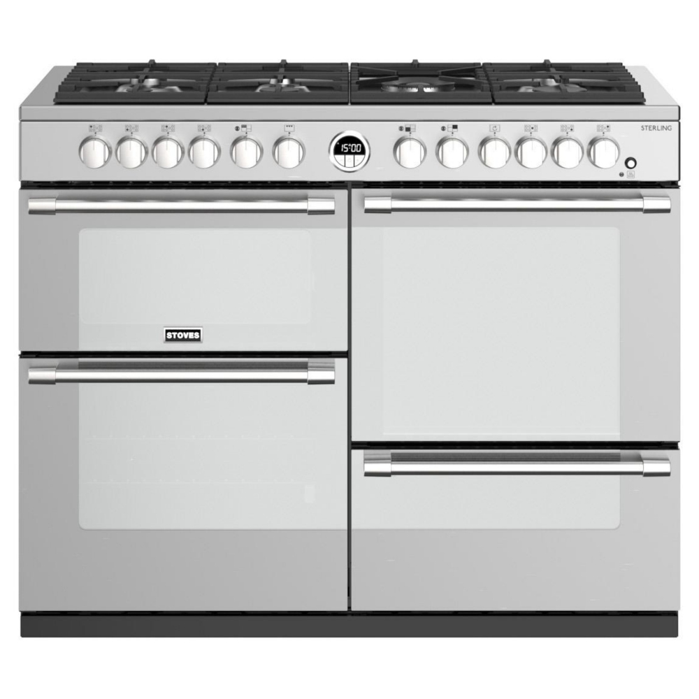 Stoves ST STER S1100DF MK22 SS 11429 Sterling 110cm Dual Fuel Range Cooker - STAINLESS STEEL