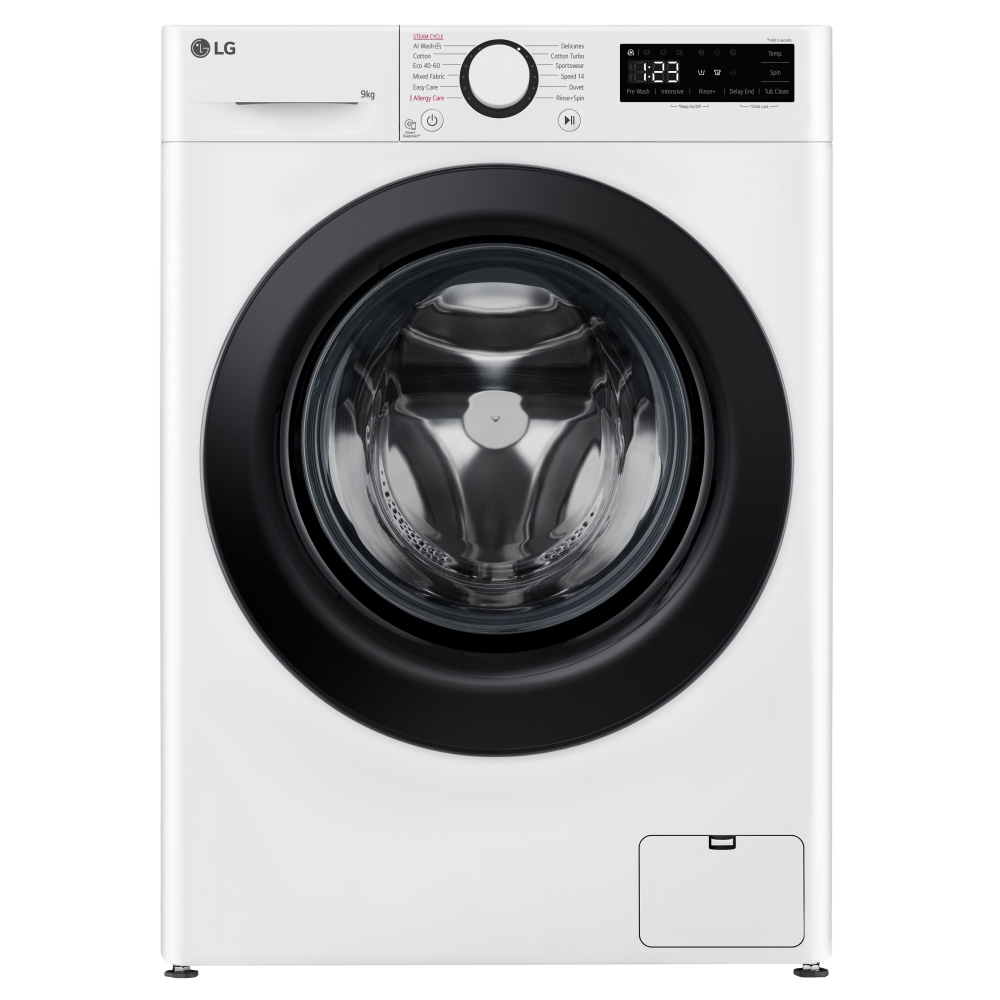 LG F2Y509WBLN1 9kg TurboWash Steam Washing Machine - WHITE