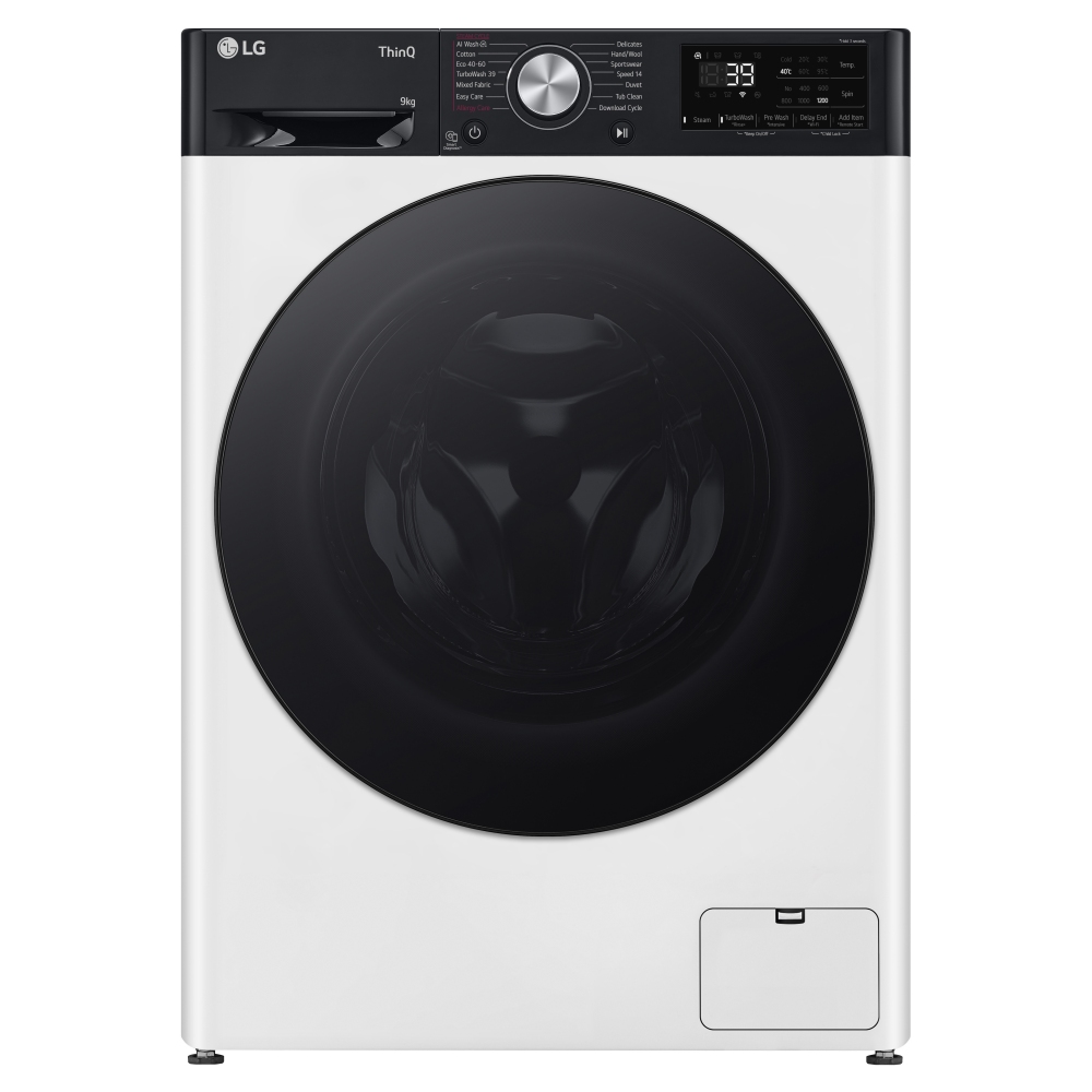 LG F2Y709WBTN1 9kg TurboWash Steam Washing Machine - WHITE