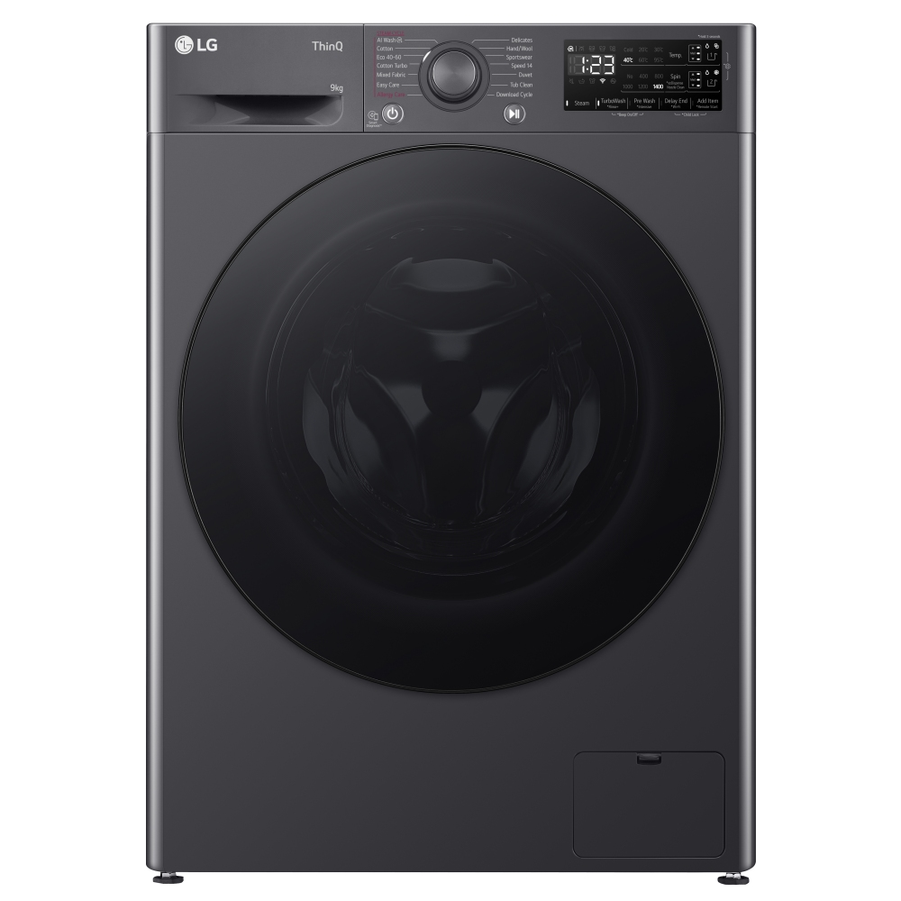 LG F4Y509GBLA1 9kg Autodose Steam Washing Machine - SLATE GREY