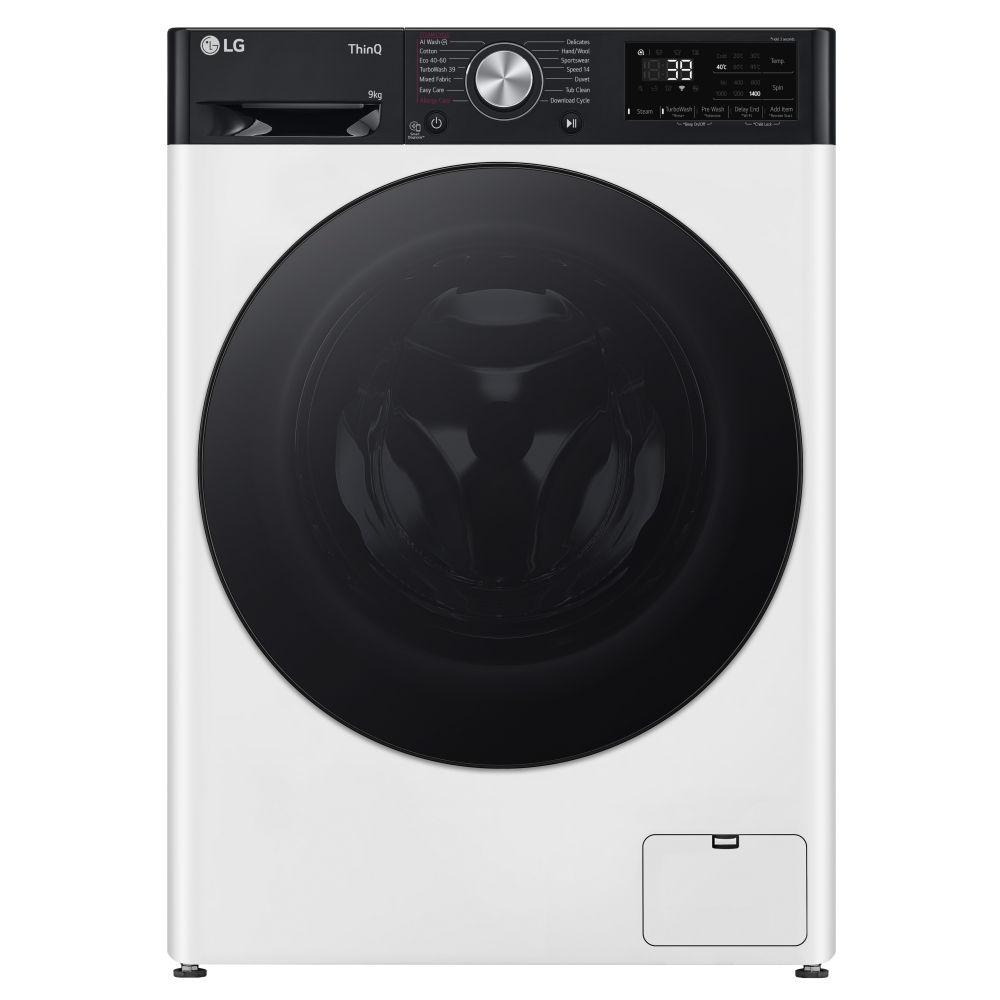 LG F4Y709WBTN1 9kg TurboWash Steam Washing Machine - WHITE