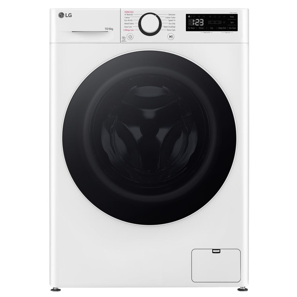 LG FWY606WWLN1 10kg/6kg TurboWash Steam Washer Dryer – WHITE