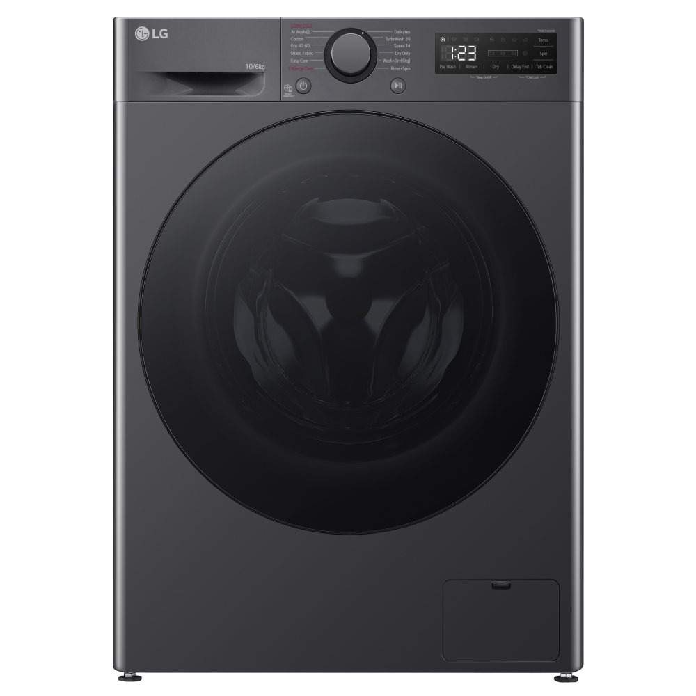LG FWY706GBTN1 10kg/6kg TurboWash Steam Washer Dryer - SLATE GREY