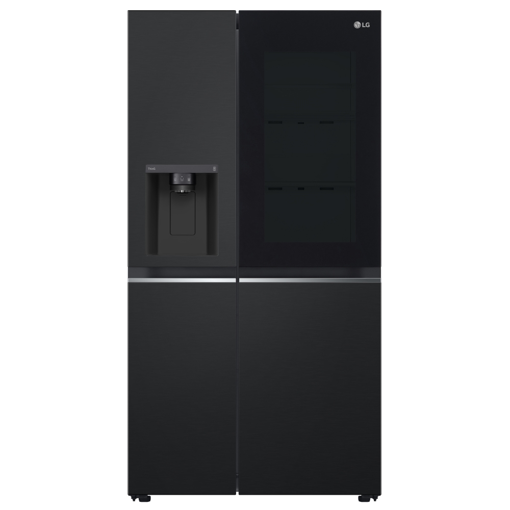 LG GSGV81EPLD Instaview American Style Fridge Freezer With Ice & Water Non Plumbed - BLACK STEEL
