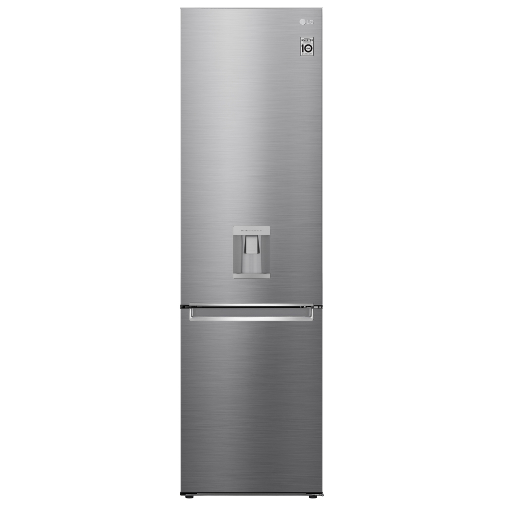 LG GBF62PZGGN 60cm Frost Free Fridge Freezer Water Dispenser Non-Plumbed - STAINLESS STEEL