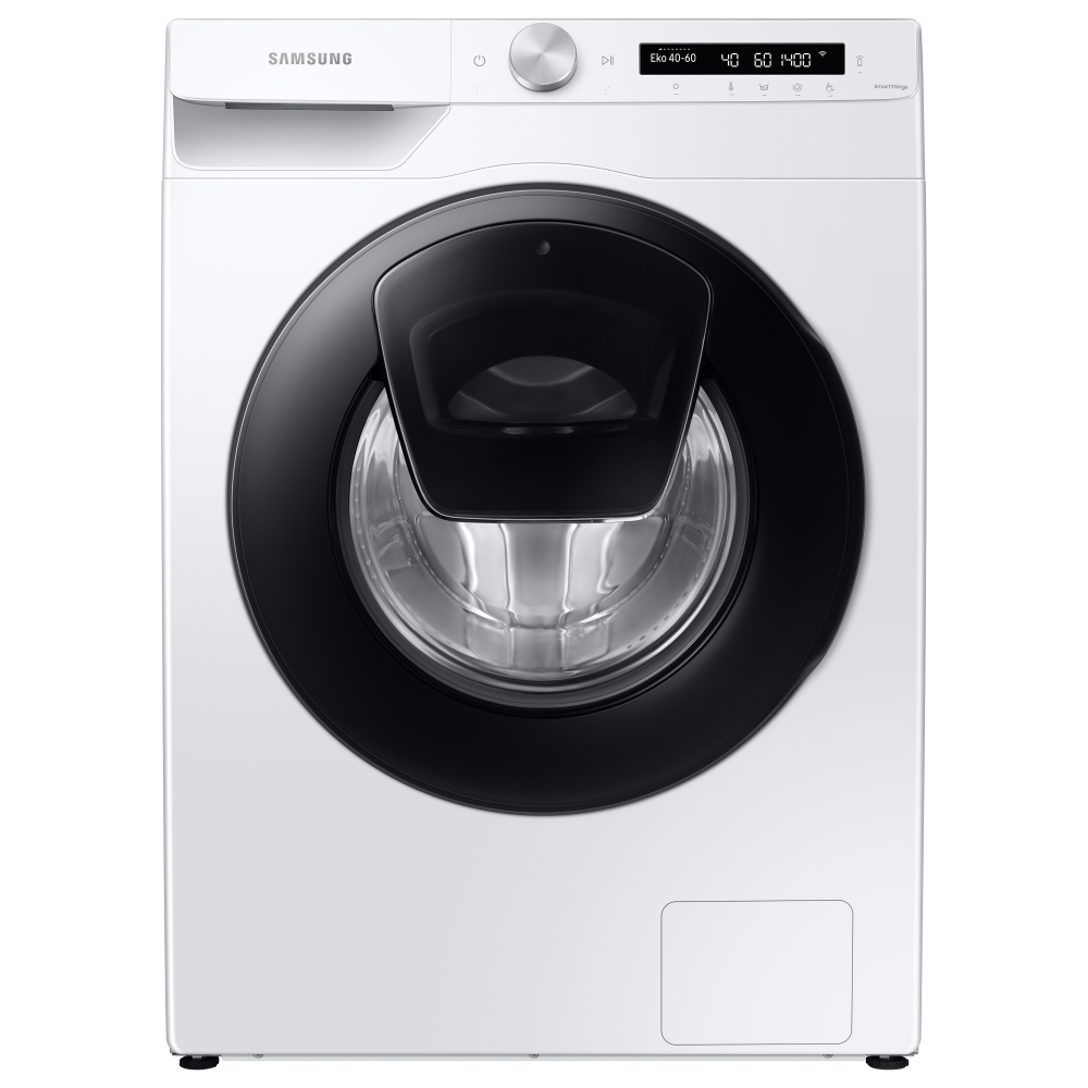 Samsung WW90T554DAW 9kg Ecobubble AddWash Steam Washing Machine 1400rpm - WHITE
