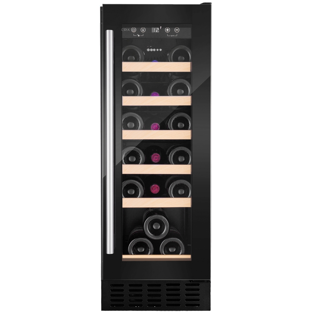 CDA CFWC304BL 30cm Undercounter Wine Cooler – BLACK