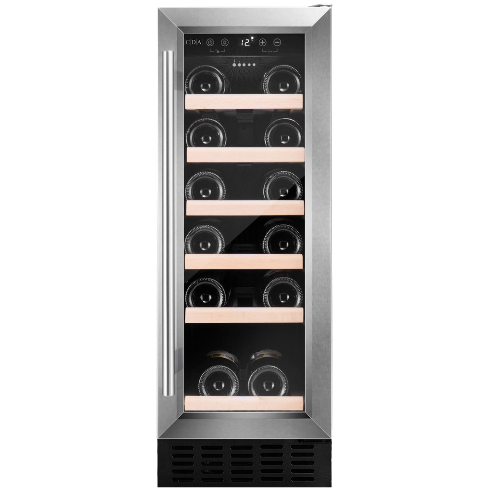 CDA CFWC304SS 30cm Undercounter Wine Cooler - STAINLESS STEEL