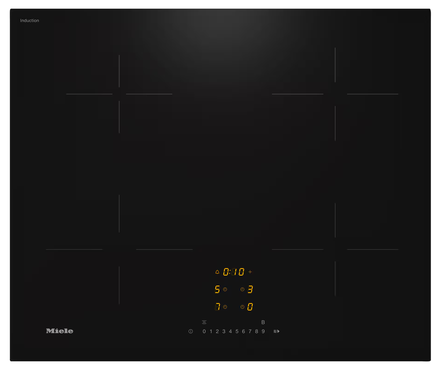 Miele KM7361FL 62cm Four Zone Induction Hob - BLACK