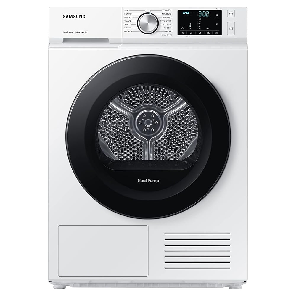 Samsung DV90BBA245AW 9kg Heat Pump Condenser Tumble Dryer - WHITE