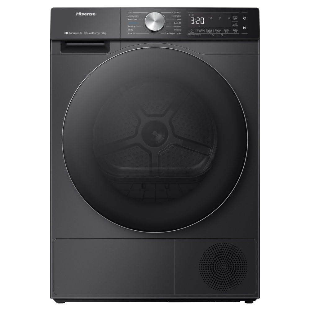 Hisense DH5S102BB 10kg 5S Series Heat Pump Condenser Tumble Dryer – BLACK