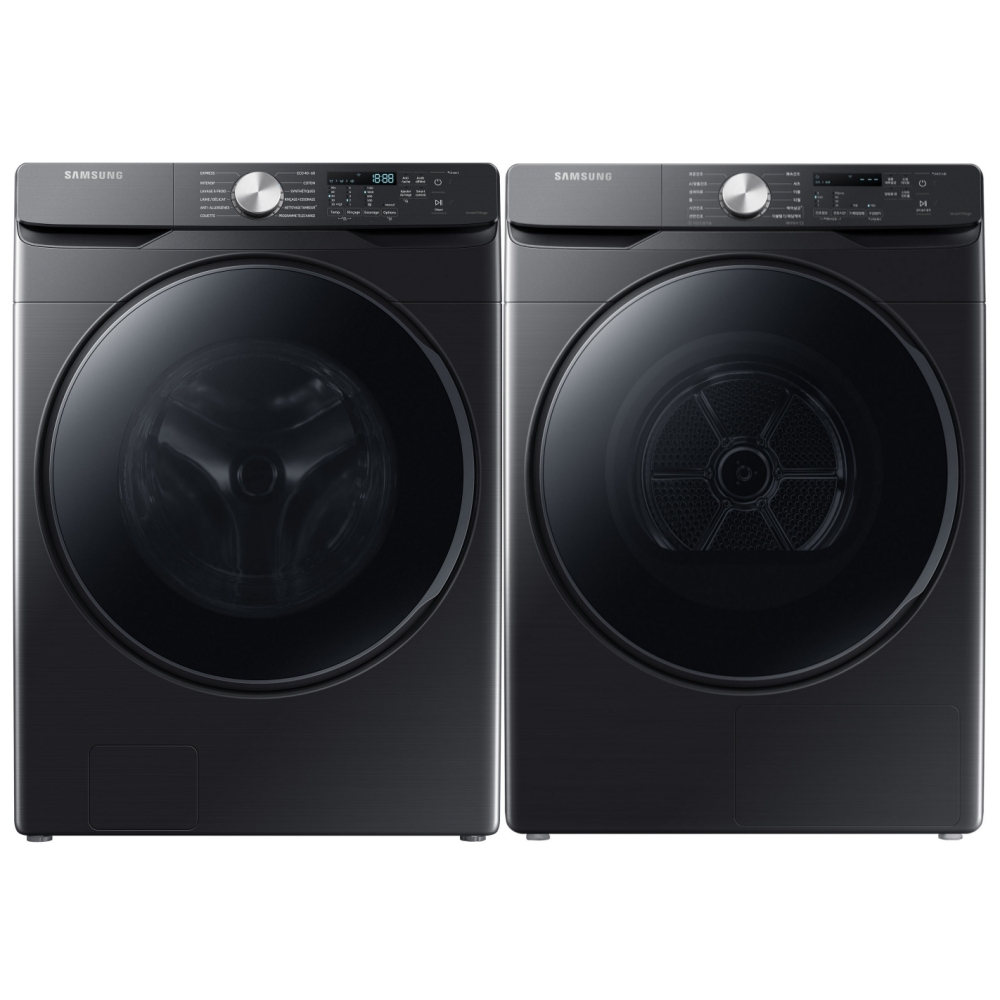 Samsung WF18T8000GV DV16T8520BV Commercial 18kg Washing Machine and 16kg Tumble Dryer Pack - BLACK