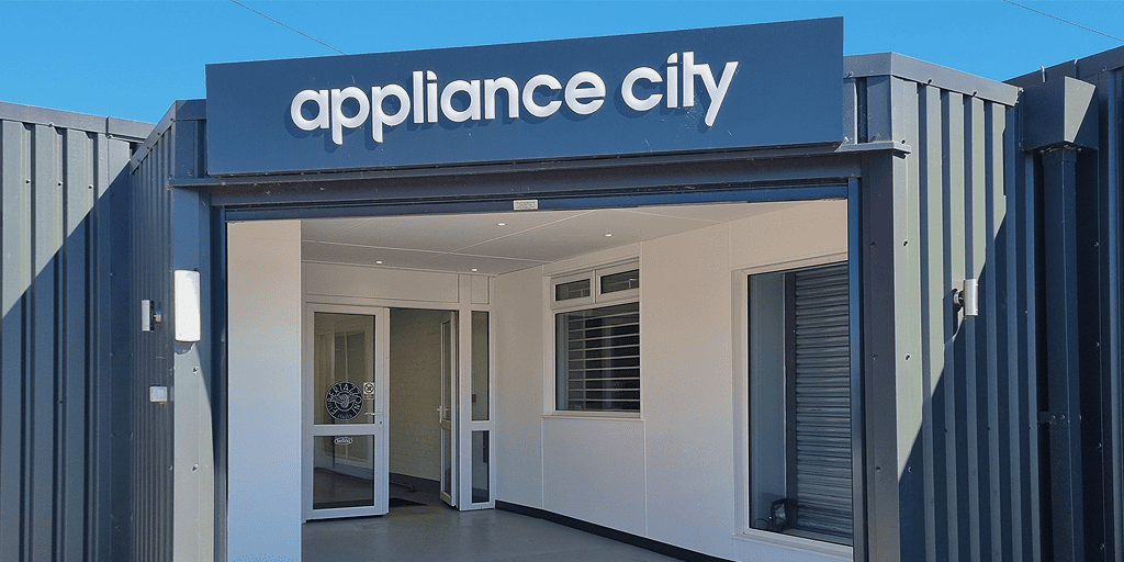 appliance city showroom entrance