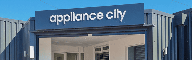 appliance city showroom entrance