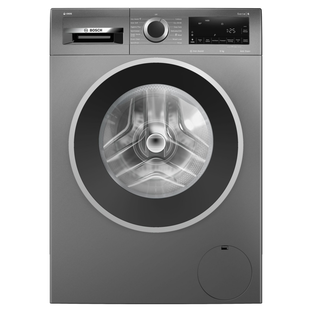 Bosch WGG244FCGB 9kg Series 6 i-DOS Washing Machine 1400rpm - GRAPHITE