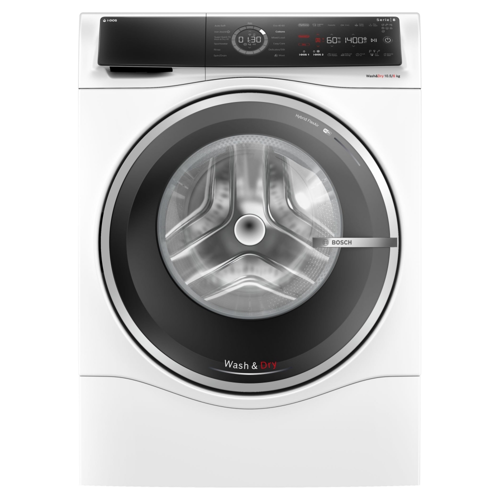 Bosch WNC25410GB 10.5kg/6kg Series 8 Washer Dryer – WHITE