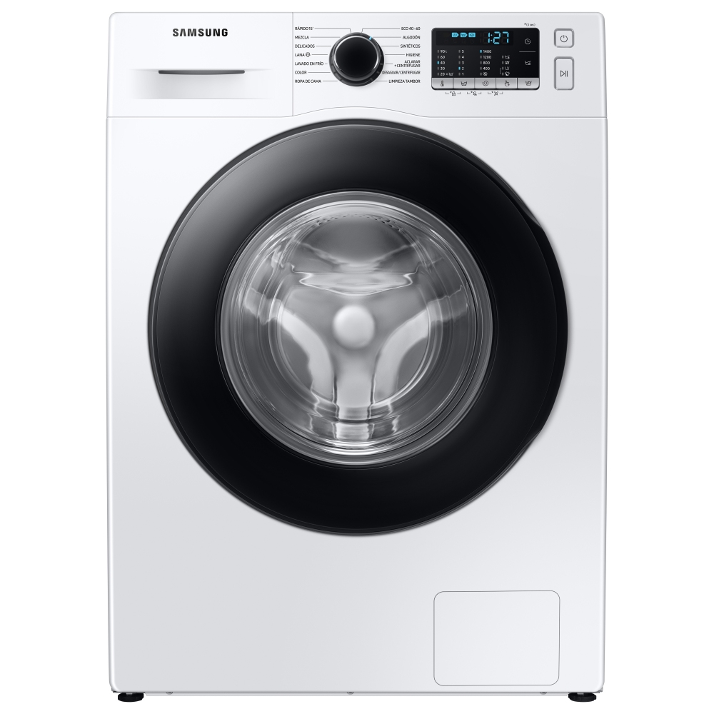 Samsung WW80TA046AE 8kg EcoBubble Steam Washing Machine 1400rpm - WHITE