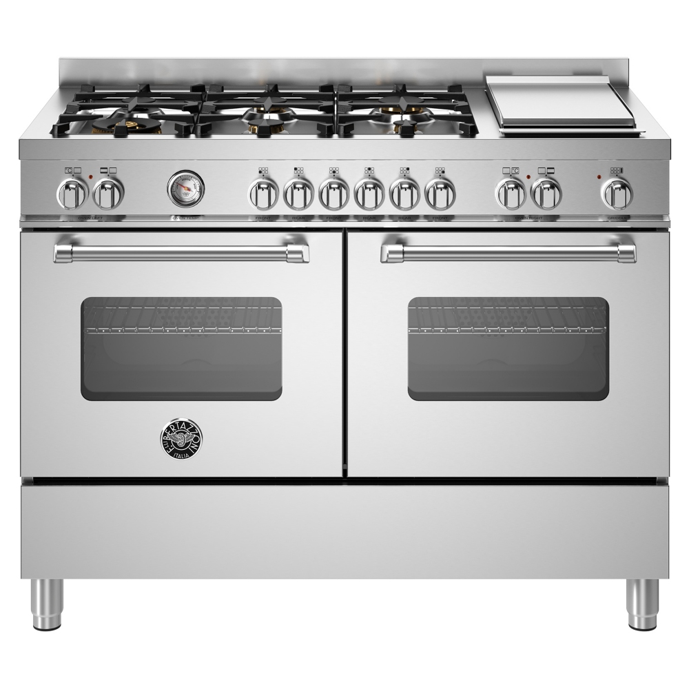 Bertazzoni MAS126G2EXT 120cm Master Series Dual Fuel Range Cooker - STAINLESS STEEL
