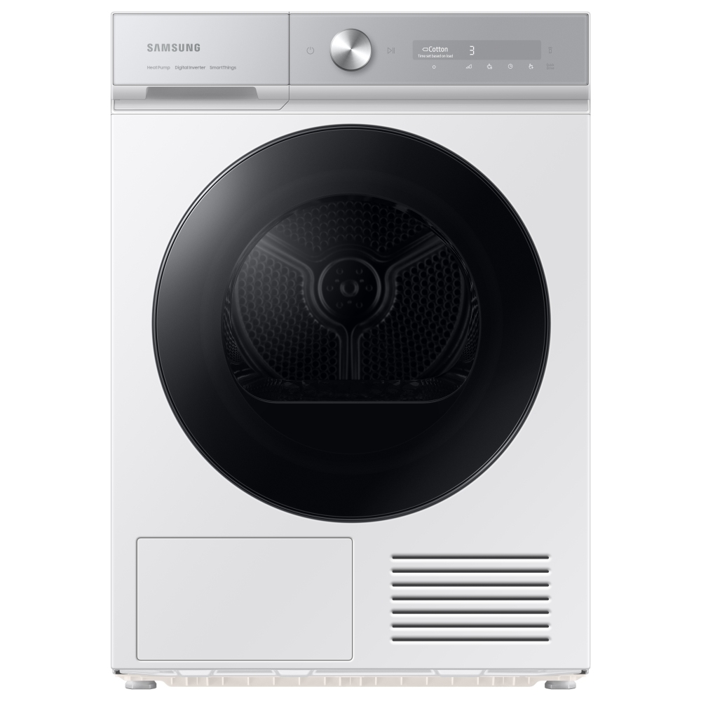 Samsung DV90BB9445GHS1 9kg Series 8 OptimalDry Heat Pump Condenser Tumble Dryer - WHITE