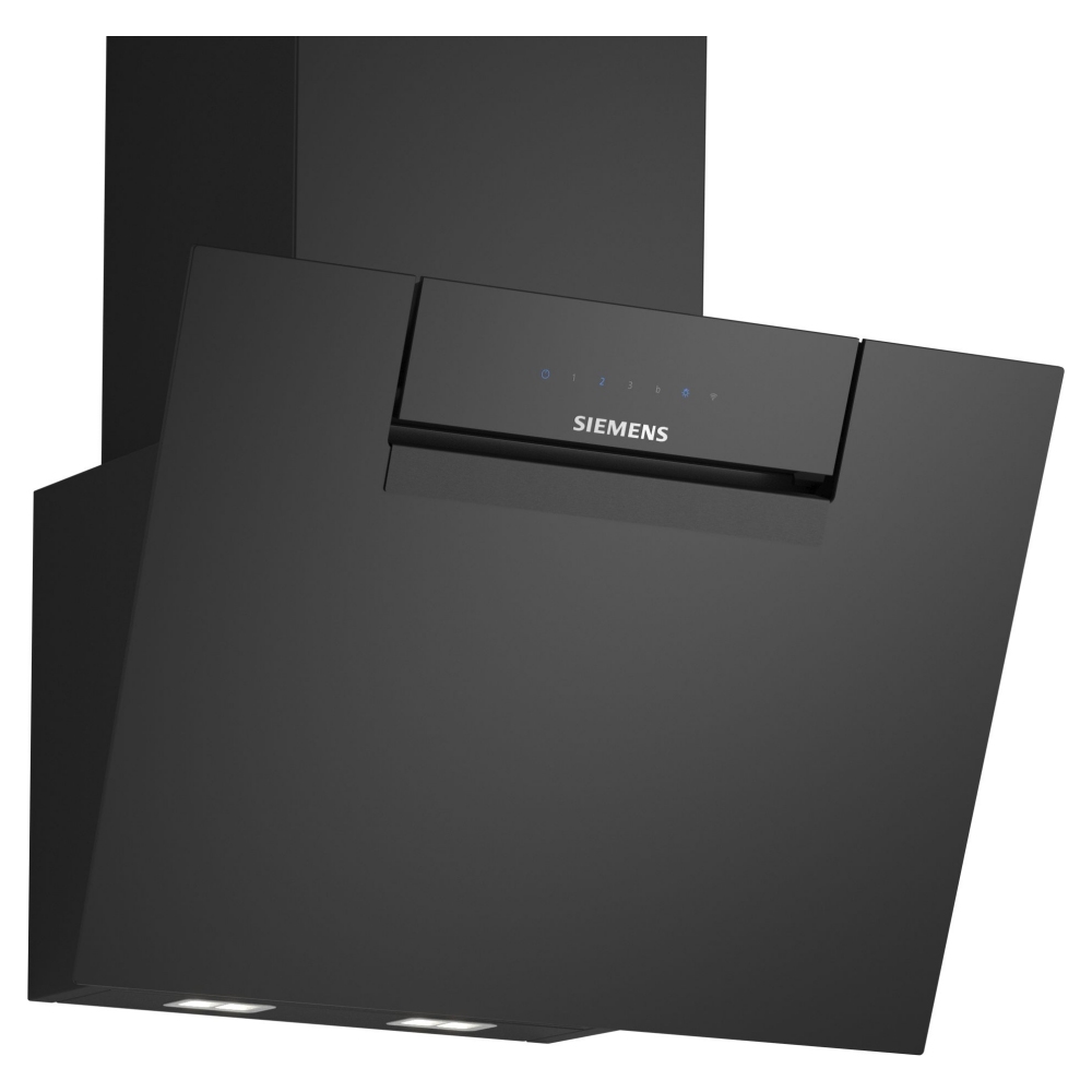 Siemens LC67KFN60B IQ-300 60cm Angled Chimney Hood - BLACK