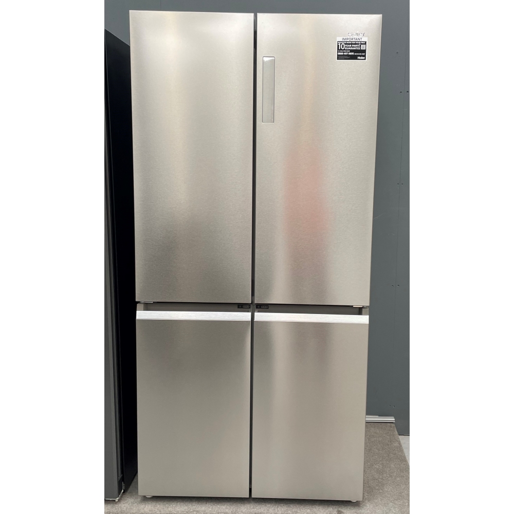 Haier HTF-540DP7 - EX DISPLAY American Style Four Door Fridge Freezer - SILVER