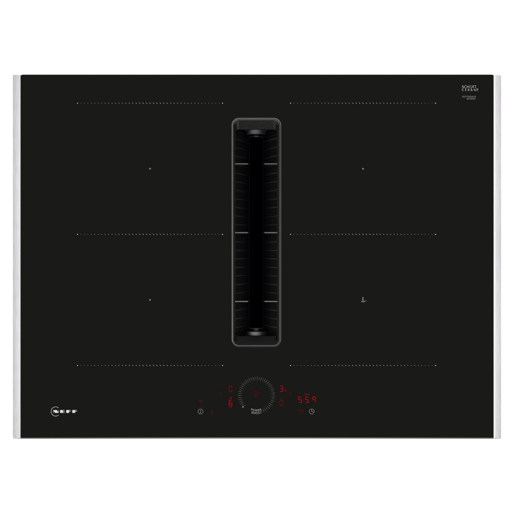 Neff V57THQ4L0 70cm N70 Air Venting CombiZone Induction Hob - STAINLESS STEEL