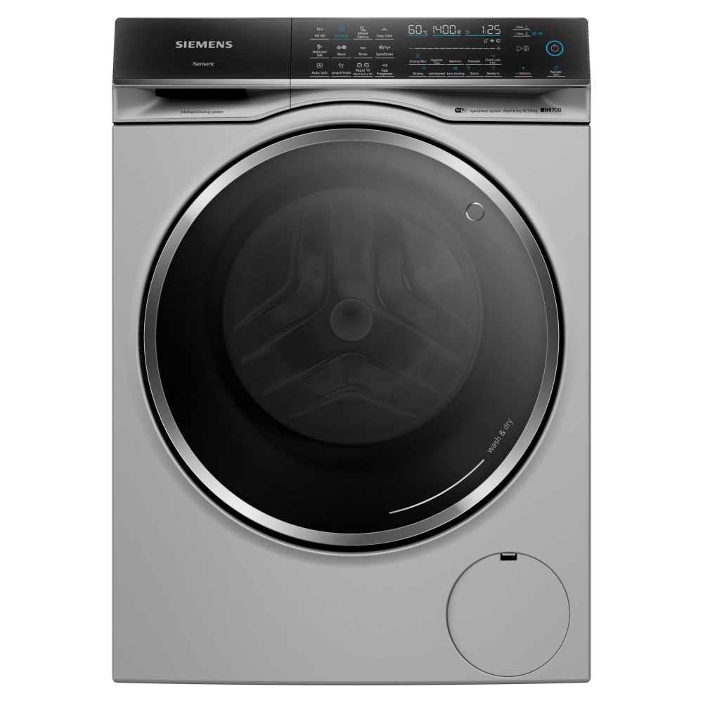 Siemens WN54C2ATGB 10.5kg/6kg IQ-700 i-DOS Washer Dryer - SILVER