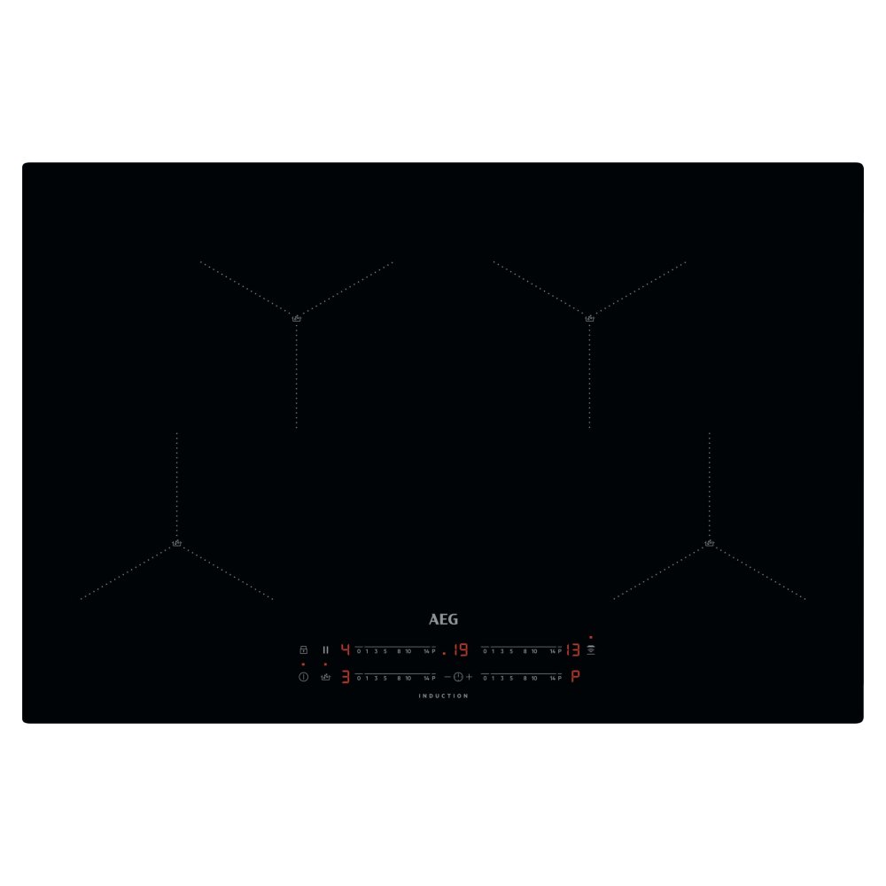 AEG IAX84411CB 78cm Series 7000 Frameless 4 Zone Hob2Hood Induction Hob – BLACK